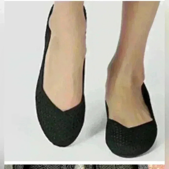 Rothy’s Flats Black Honeycomb Round Toe - Retired sz 8 - Picture 2 of 8